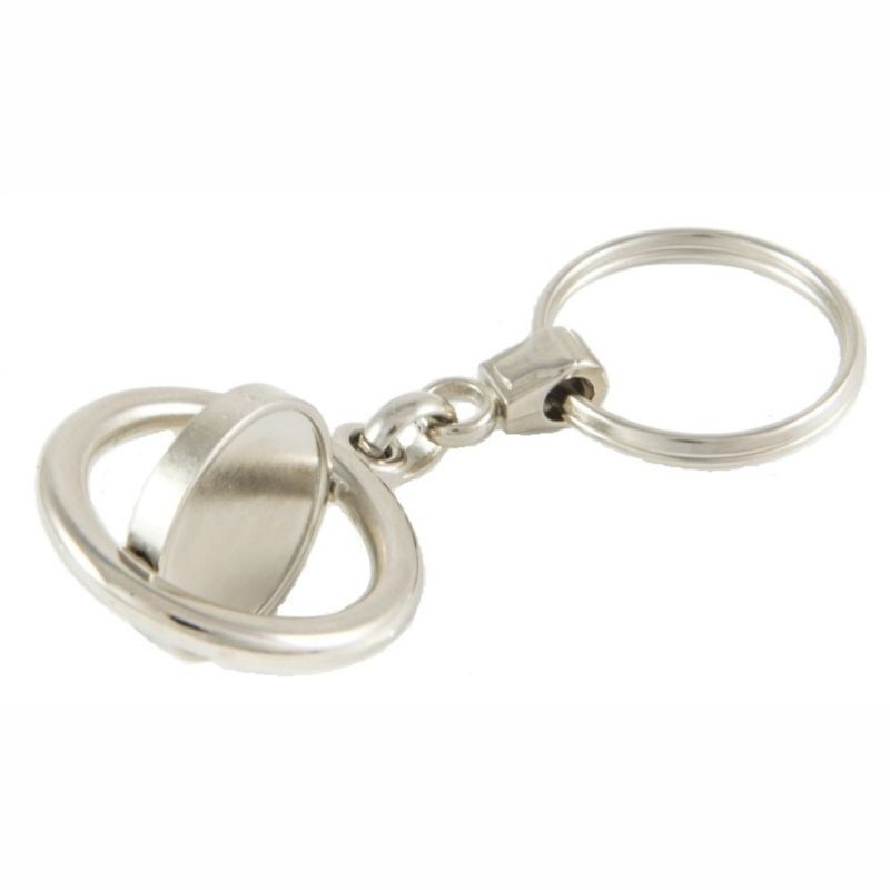 Keyring Blank Spinner 21.4mm and clear domes